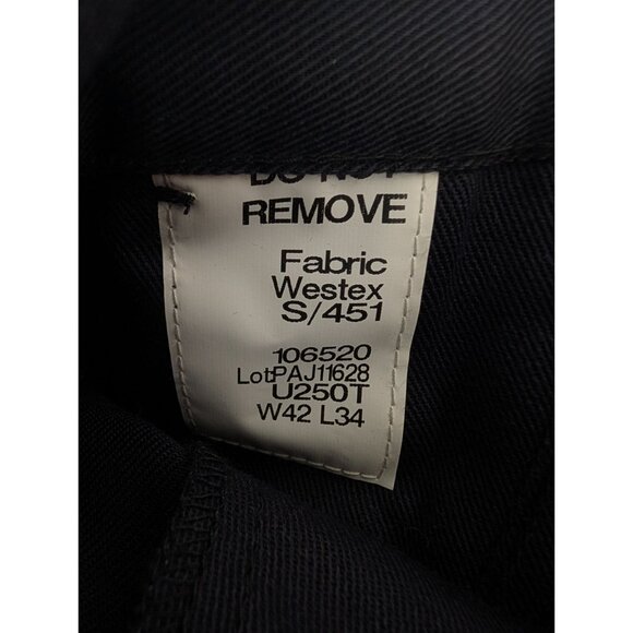 Tyndale FR Work Pants Mens 42x34 Navy Made in USA U250T NWT $104 - Picture 6 of 7